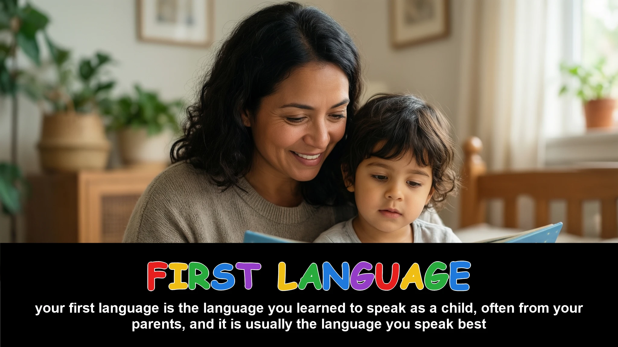 English Illustration for first language